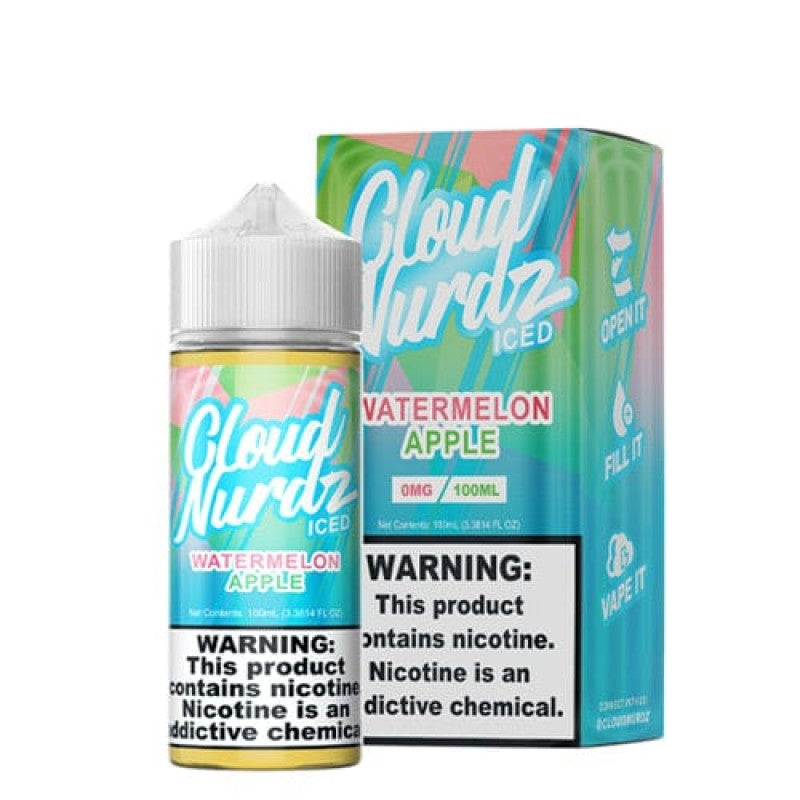 Cloud Nurdz Watermelon Apple ICED E-juice 100ml